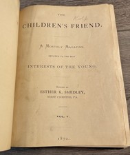 Rare Children’s Friend Magazine Issues From Year 1870 Publication Volume V HC picture