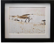 ANDREW WYETH Fence Line Framed Matted Rustic Farmhouse Art Print picture