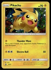 Pikachu SM76 SM Sun & Moon Cosmos Holo Black Star Promo Pokemon Card - NM picture