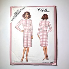 Vtg NEW Vogue 1000 Pattern Misses Sz 20 Fitting Shell Sloper Basic USA UNCUT picture