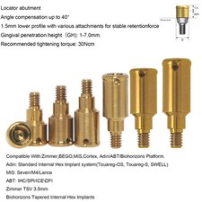 Titanium Overdenture Locator Abutment Dental abutment for All Implant System picture