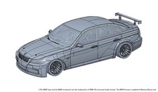 PLATZ-PN24037 Platz NuNu 1/24 BMW 320Si E90 WTCC Brands Hatch 2008 Winner picture