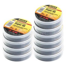 10 Rolls 3M Scotch Vinyl Electrical Tape Super-88, 3/4 in x 66 ft 22 yd picture