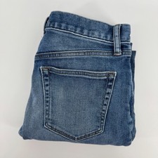 Uniqlo Jeans Slim Straight Mens 31 Blue Kaihara Denim Low Rise 321-412623 picture