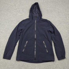 Lululemon Jacket Womens 6 Blue Hooded Full Zip Windbreaker Vent Back Lightweight picture