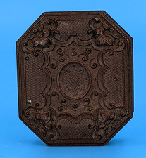 Antique Scovill Mfg Co Octagonal Union Case Thermoplastic Ninth Plate  picture