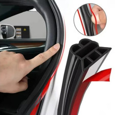 2M Car Door Weatherstrip Seal 3 Layer Rubber Noise Insulation Strip Black picture