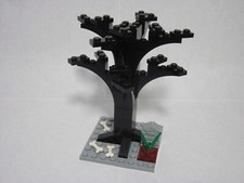 Custom forest tree for LEGO Halloween black arches and bones, all new parts picture