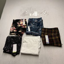 Terra Sky Womens Sz 1X High Rise Fitted Leggings 5 Pair NWT , Combo Pack, 3902 picture