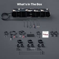 8-Speaker 600W UTV Sound bar Bluetooth Polaris ATV RZR Waterproof Radio System picture