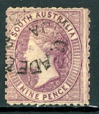 South Australia 1876 QV 9p Gray Lilac Perf 11½ VFU H315 picture