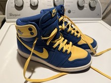 Jordan One AJKO Yellow and Blue Hightop Canvas Nike picture
