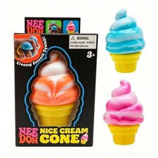 NeeDoh NICE CREAM CONE Ice Cream Squishy Toy 2026 NEE DOH Stress Ball picture