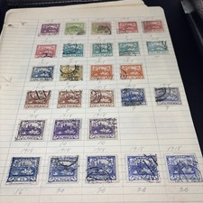Mixed Lot Of Vintage Stamps From Czechoslovakia - Very Nice Lot   5 Sheets picture