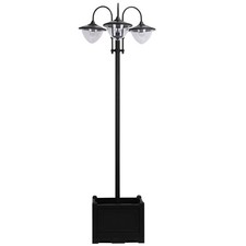 212 Main 842-135 Outsunny 3-Head LED Solar Light Lamp Street Light Post  picture