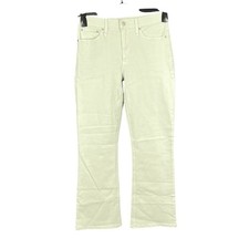 NWT J CREW Garment Dyed PALE GREEN Denim BILLIE Demi Boot Cut Cropped Jeans 27 picture