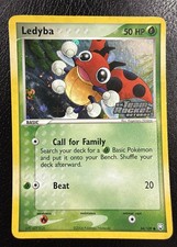 Ledyba 64/109 Ex Team Rocket Returns Reverse Holo Stamped HP/DMG picture