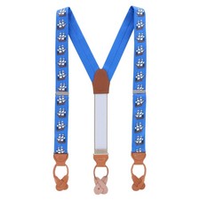 Trafalgar Men's The Royal Fortune Pirate Ship Silk Button End Suspenders picture