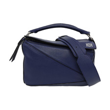 【Authentic】 LOEWE Puzzle Blue Leather Handbags (DDP) picture