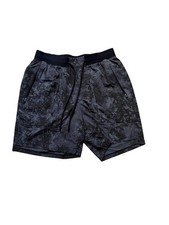 Lululemon Men's Tactile Print License To Train Linerless Shorts Size Medium picture