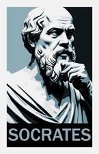 Socrates Ancient Greek Philosopher Philosophy Motivation Success Poster 11x17 picture