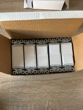 10 Pack Decorator Rocker Light Switch 15A Single Pole White UL Listed NEW picture
