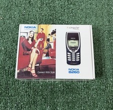 Original Nokia 8260 Blue Vintage Mobile Cell Phone Complete BRAND NEW DEADSTOCK picture