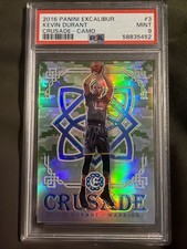 Panini 2016-17 Excalibur Kevin Durant Crusade #3 Camo PSA 9 picture