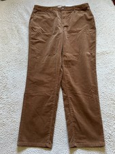 Croft & Barrow Women Corduroy Straight Jeans Khaki Size 16W (38 x 30) picture