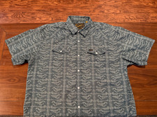 Barely Worn Howler Bros H Bar B Pearl Snap Shirt Men XL Short Sleeve Western picture