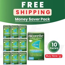 Nicorette Icy White Gum 105 Pieces 4mg - PACK OF 10 picture