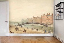 3D River Cityscape Oil painting Wallpaper Wall Murals Removable Wallpaper picture