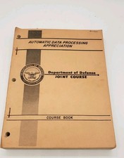 1960s Department Of Defense Data Processing Appreciation Course Book picture