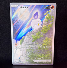 Litwick 101/086 Sv: White Flare Illustration Rare Holo English HP60 Nooyo picture