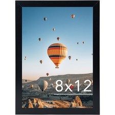 JCJMY 8x12 Picture Frame Black for Wall Hanging or Tabletop, inch, picture