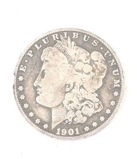1901-O Morgan Silver Dollar $1 - 90% Silver – Heavily Worn picture