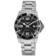 New Longines HydroConquest Quartz 41mm Black Dial Men's Watch L3.740.4.56.6 picture