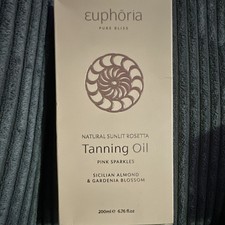 Euphoria Pure Bliss Rosetta Tanning Oil Pink Shimmer Hydrating SPF 0 6.76oz picture