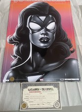 Tristan Eaton Women Of Marvel Spider Woman UNCOMMON Print Signed 1/1 PSA #568 picture