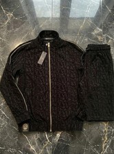 Versace Black Logo All Over Complete Suit picture