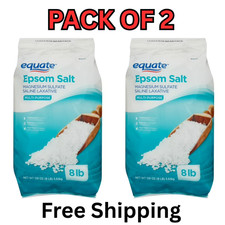 Equate Epsom Salt, Magnesium Sulfate, 128 oz (8lb), Unscented - ( PACK OF 2 ) picture
