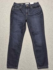 NWT Sonoma Goods For Life Jeans Womens 10 Curvy Skinny Denim Dark Wash Short picture