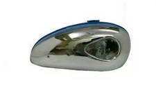 BSA C15 CHROMED AND BLUE PAINTED GAS FUEL PETROL TANK/COMPATIBLE FOR picture