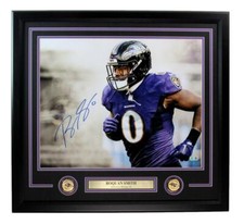 Roquan Smith Ravens Autographed 16x20 Photo Framed Beckett 184989 picture