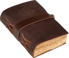 cuero Compass Vintage Leather Journal - Antique 11.5