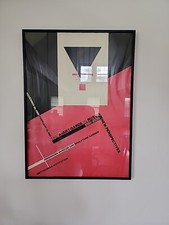 Vintage 1980 RUSSIAN avant Garde Constructivism 1910-1930 Lithographic Poster... picture