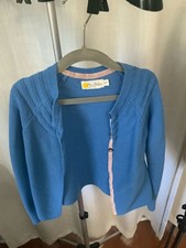 Mini Boden Cardigan Sweater Girls Size 6-7Y Blue Knit picture