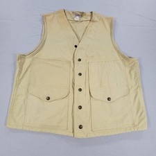 Vintage 90s Filson Hunting Shooting Vest Made USA Canvas Game Pockets Men's L 44 picture