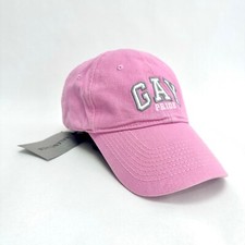 BALENCIAGA Gay Pride 2021 Pink Baseball Cap Hat Size L Authentic Unisex New picture
