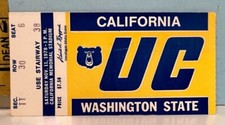 Nov. 11, 1978 University California Bears v Washington State Ticket Stub picture
